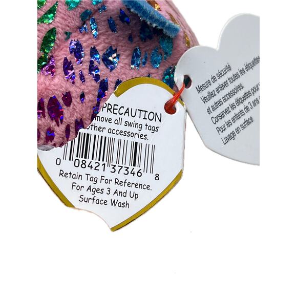 Ty Beanie Boos FLINT the Dragon (6 Inch) Animal Plush NWT - Picture 4 of 5